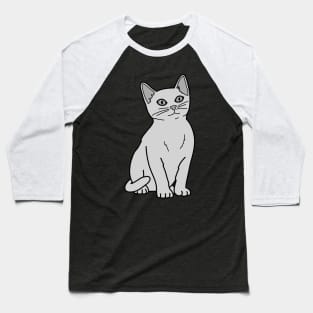 Russian Blue Cat Baseball T-Shirt